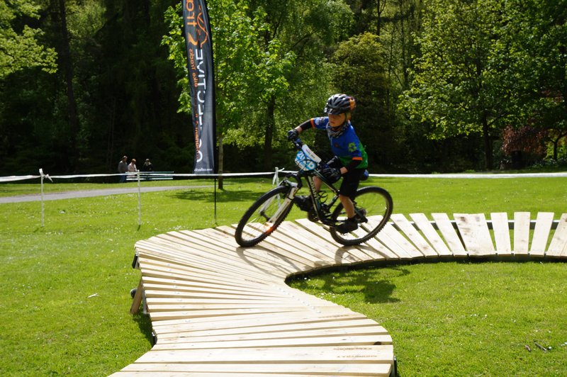 Young rider on a Shoretrax berm
